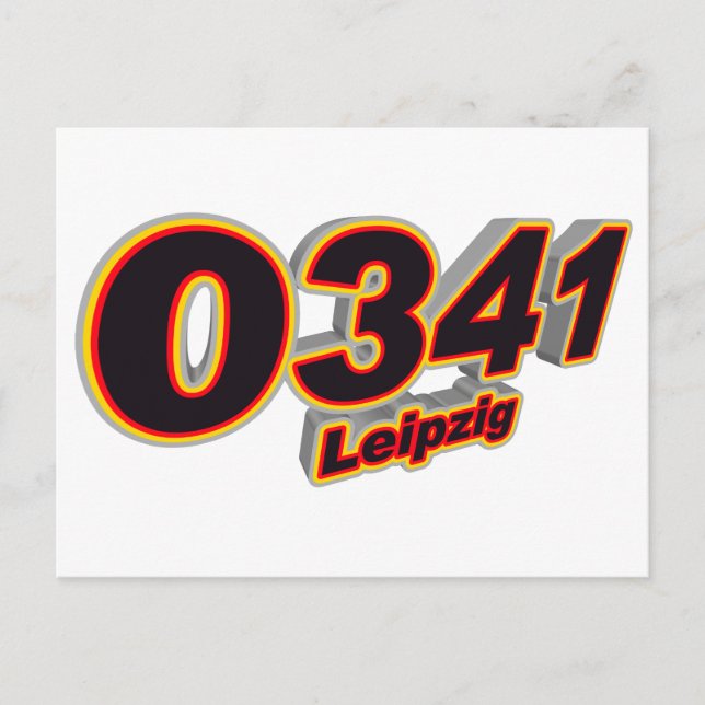Cartão Postal 0341 Leipzig (Frente)