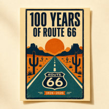 100 Anos do Centenário da Rota 66 Vintage American