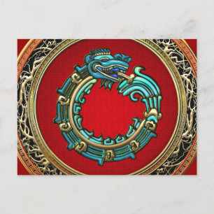 Cartão Postal [100] Deus Serpente Quetzalcoatl [Jade]