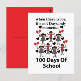 Cartão Postal 100 Dias De Escola