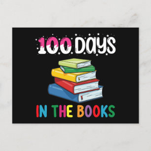 Cartão Postal 100 Dias Na Biblioteca De Leitura Da Escola De Liv