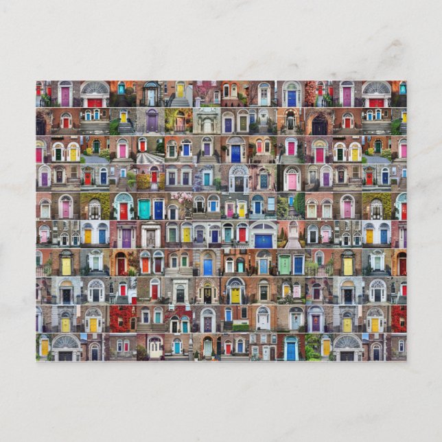 Cartão Postal 100 Doors of Dublin (Frente)