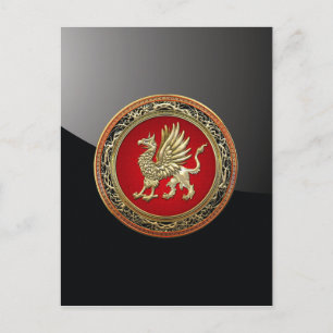 Cartão Postal [100] Griffin Dourado sagrado