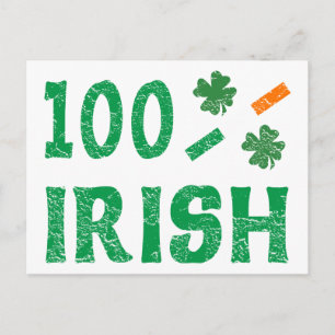 Cartão Postal 100% irlandês