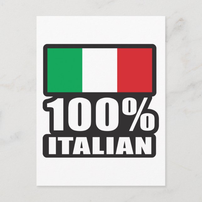 Cartão Postal 100% Italiano (Frente)
