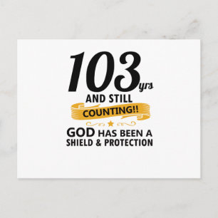 Cartão Postal 103 anos e ainda contando aniversário