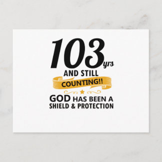 Cartão Postal 103 anos e ainda contando aniversário