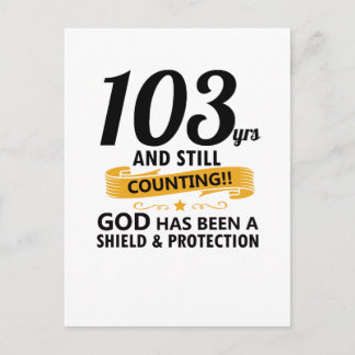 Cartão Postal 103 anos e ainda contando aniversário
