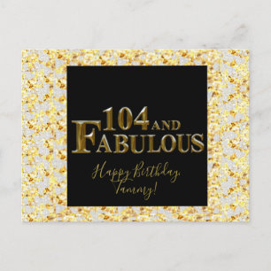 Cartão Postal 104 Aniversário 
