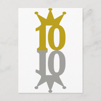 Cartão Postal 10-Coroa-Reflexão