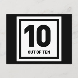 Cartão Postal 10 em cada 10 comentários de gabo elogiando elogio