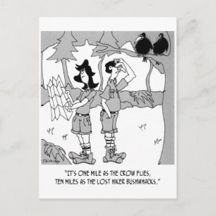 Cartão Postal 10 Milhas como o Hiker Bushwhacks