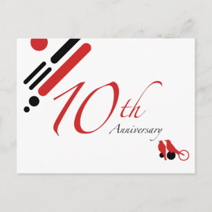 Cartão Postal 10.o Aniversário (aves mod)