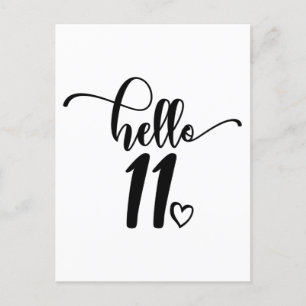 Cartão Postal 11 Birthday Girls Alô Onze Bonitinhas De 11 Anos