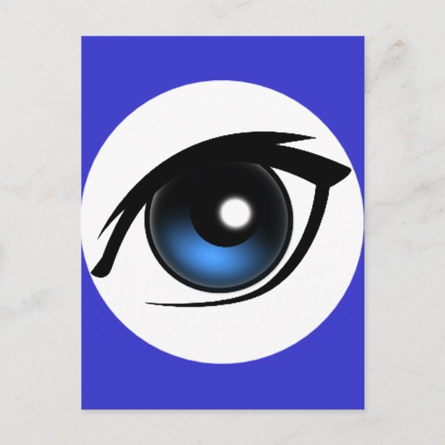 Cartão Postal 12161376535424074narrowhouse_cartoon_eye (Frente)