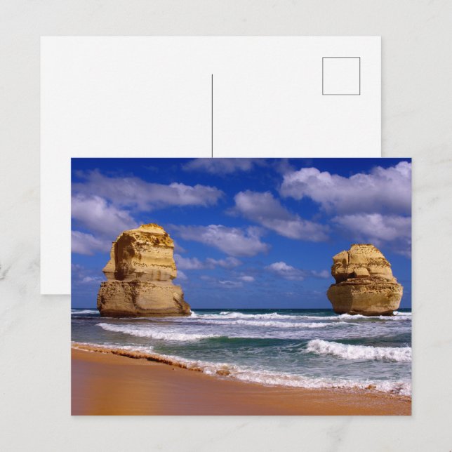 Cartão Postal 12 Apóstolos, Austrália (Frente/Verso)