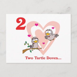 Cartão Postal 12 dias duas tartarugas