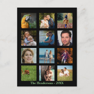 Cartão Postal 12 Fotos Família Foto ✨  Colagem Personalizada