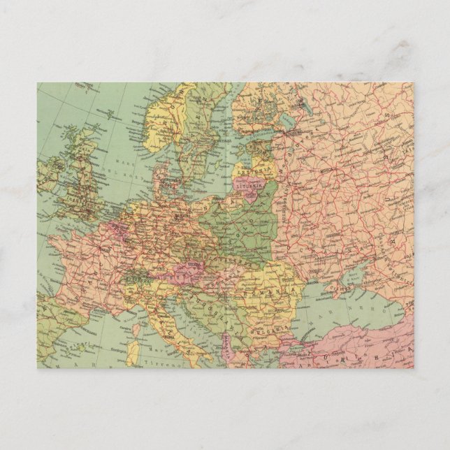 Cartão Postal 1314 Europa política (Frente)