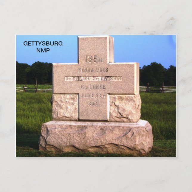 CARTÃO POSTAL 139º VOLUNTÁRIOS DA PENSÍLVÂNIA (Frente)