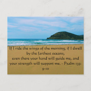 Cartão Postal 139:9 do salmo - COTAÇÃO 10 BÍBLICA BONITA