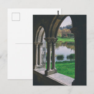 Cartão Postal 13 século Gótica medieval de um lago