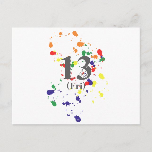 Cartão Postal 13 Sexta-feira (Frente)