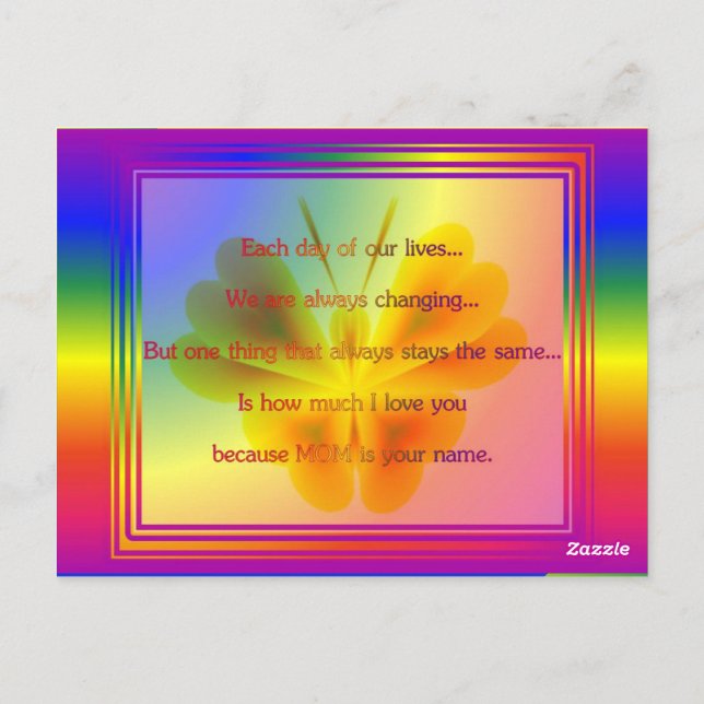 CARTÃO POSTAL 14.05.03.07.01.DIA DE AS MÃES (Verso)