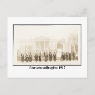 Cartão Postal 14 Sufragistas, 1917