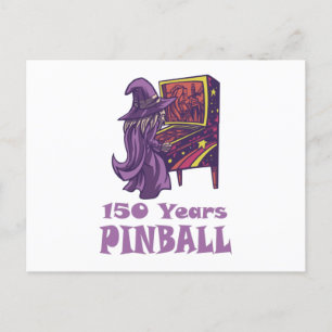 Cartão Postal 150 Anos Pinball Wizard Arcade Aniversário