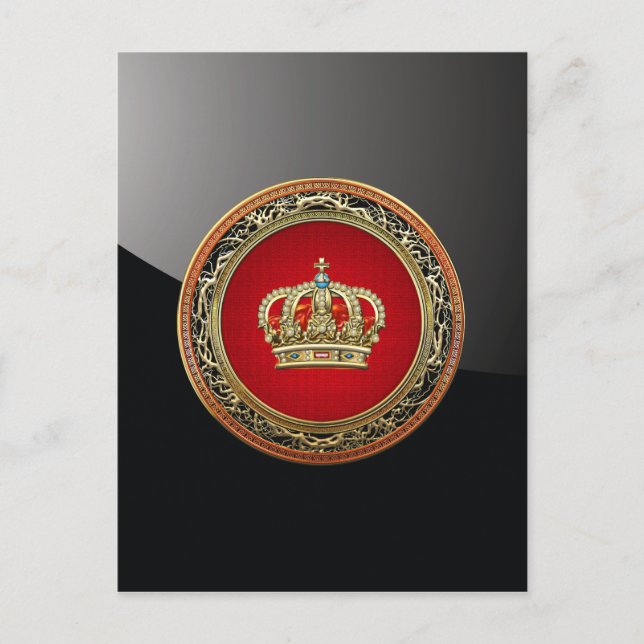 Cartão Postal [154] Bélgica: Princesa Rei-Rainha Coroa (Frente)