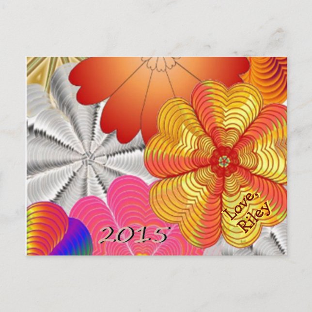 Cartão Postal 15.05.1.mãe.POSTCARD.BUTTERFLY.riley (Frente)