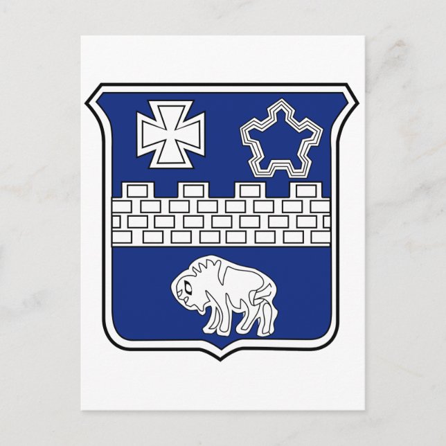 Cartão Postal 17º Regimento de Infantaria Patch Militar (Frente)