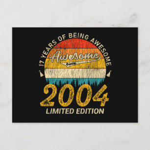 Cartão Postal 17 anos no domingo 2004 incrível desde o 17º anive