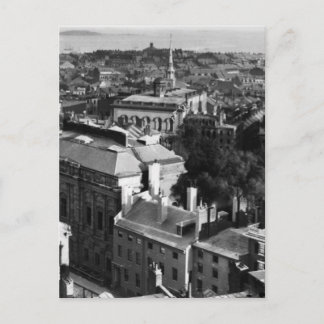 Cartão Postal 1859: Uma vista de Boston olhando para o sul