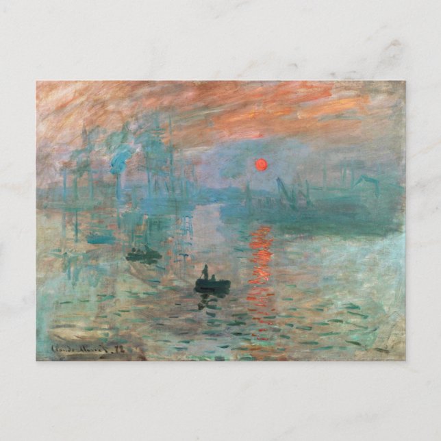 Cartão Postal 1872 Claude Monet (Frente)