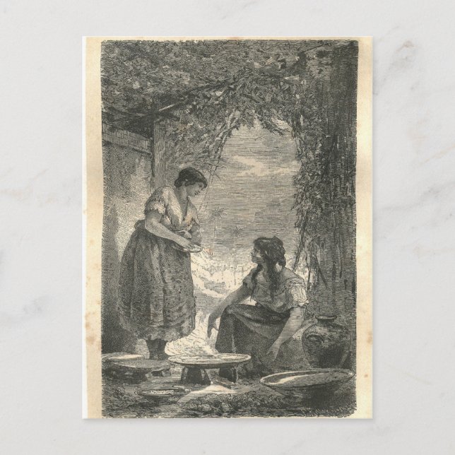 Cartão Postal 1877 Impressão México, Terra e seus povos (Frente)