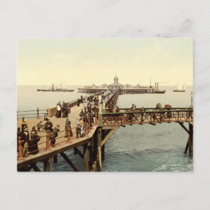 Cartão Postal 1890 Jetty Vitoriana em Margate Kent