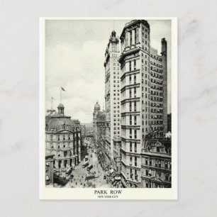Cartão Postal 1898 Park Row, Nova Iorque