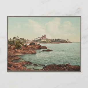 Cartão Postal 1898 Ponto da Casa da Luz Marquette, MI