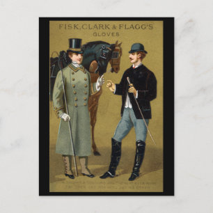 Cartão Postal 19º C. Luvas masculinas
