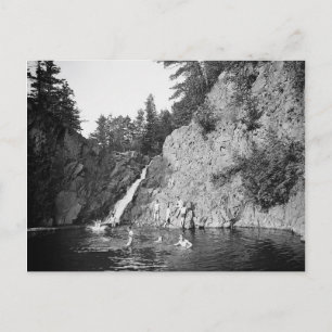 Cartão Postal 1904 Nadando no Parque Lester. Duluth, Minnesota