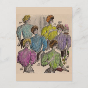 Cartão Postal 1908 Gimbels blusas femininas cinturas nº 1
