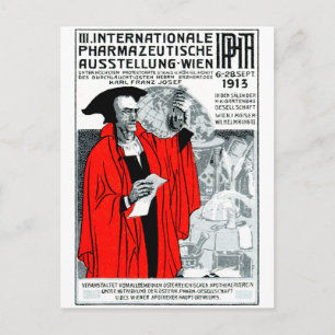 Cartão Postal 1913 Viena Pharmacy Poster