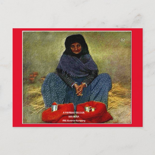 Cartão Postal "1915-A PAPRIKA-VENLER, KALOCSA-Áustria-Hungria" (Frente)