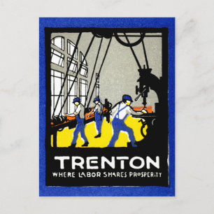 Cartão Postal 1915 Vintage Trenton New Jersey