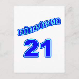 Cartão Postal 1921 Dezenove 21