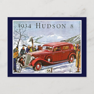 Cartão Postal 1934 Hudson 8 - Anúncio venenoso