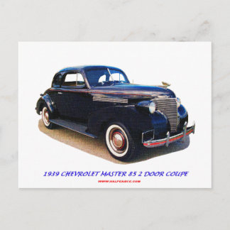 CARTÃO POSTAL 1939 CHEVROLET MASTER 85 2 PORTA