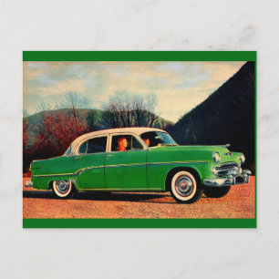 Cartão Postal 1954 Dodge Royal V8 em verde